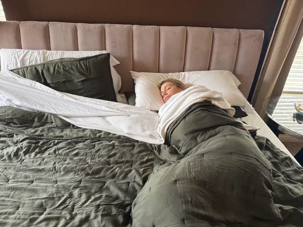 An image illustrating that stage two of the sleep cycle is known as light sleep.