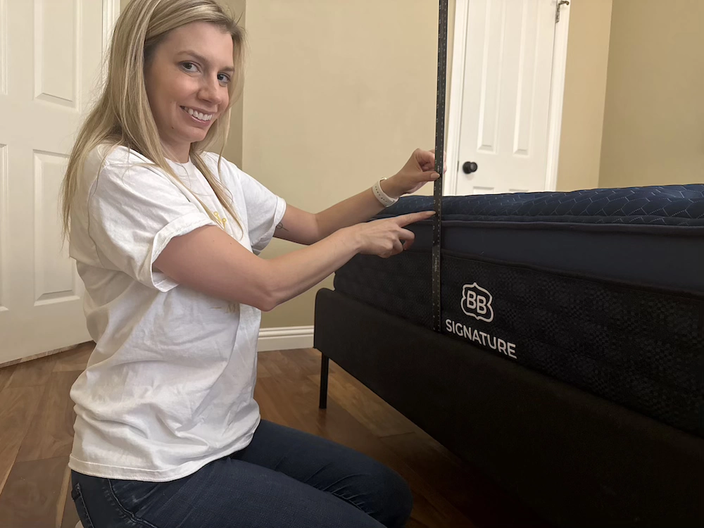 Brooklyn Bedding Signature Hybrid mattress after unboxing and full expansion