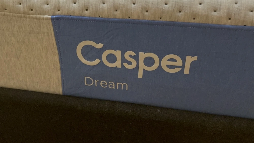 Casper Dream mattress side panel logo close-up