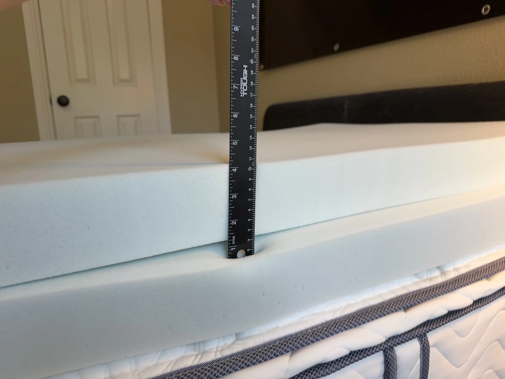 Measuring the DLX Premier removable foam comfort layer