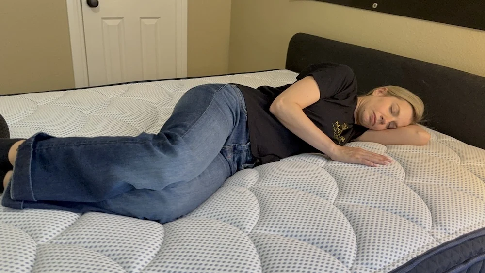 Side sleeper testing DreamCloud Premier Hybrid