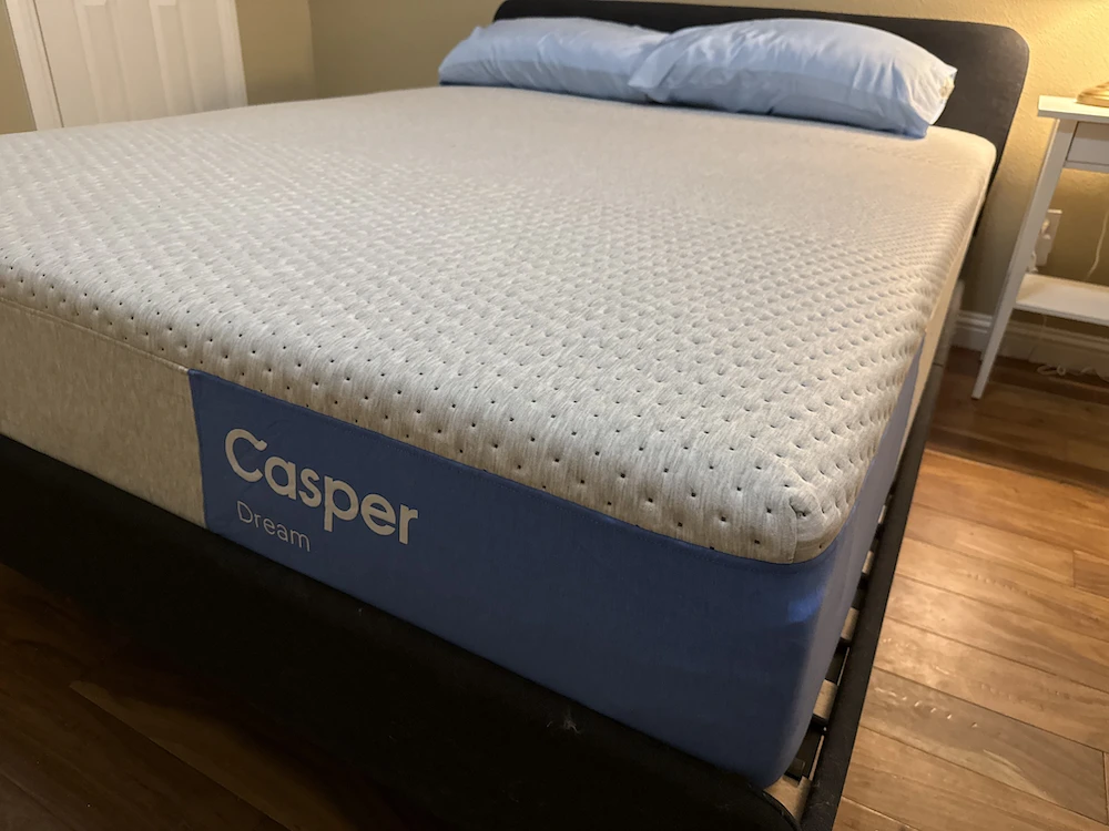 Flat mattress surface showing proper support with no visible sagging