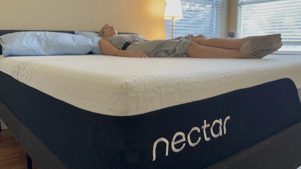Back sleeper testing Nectar Premier pressure relief