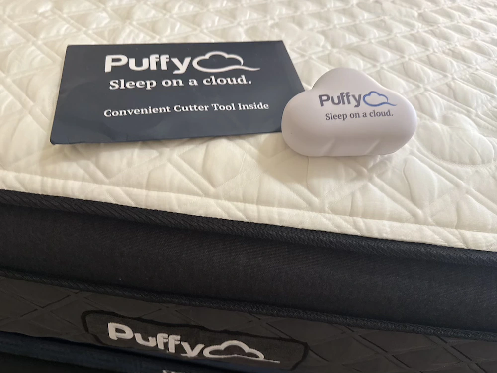 During back-sleep testing, the Puffy Lux Hybrid produced a soft, deeply contouring foam feel around the body.