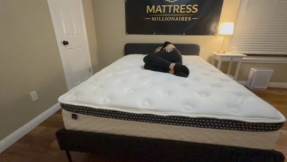 Side sleeper testing the WinkBed Luxury Firm mattress