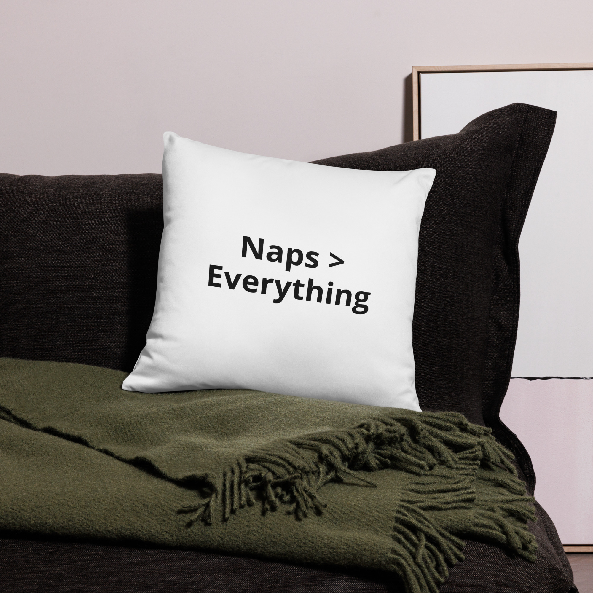 Naps > Everything - Basic Pillow
