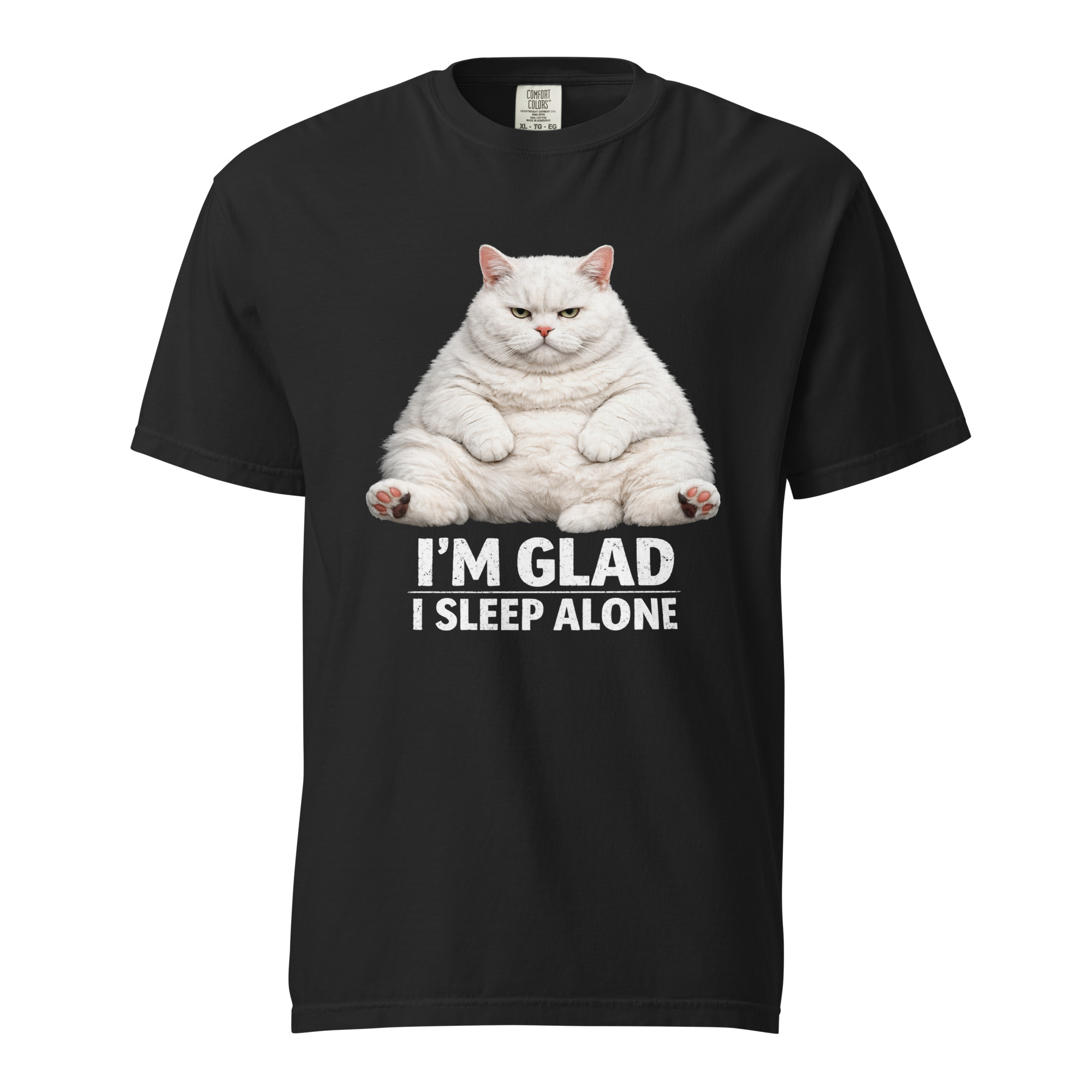 I'm Glad I Sleep Alone - Unisex garment-dyed heavyweight t-shirt
